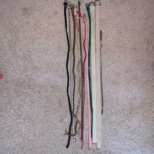 Assorted womens belts 40”